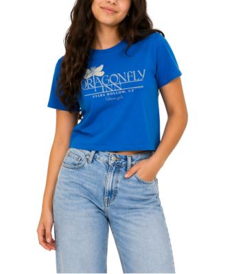 Women's Dragonfly Inn Cropped Graphic T-Shirt