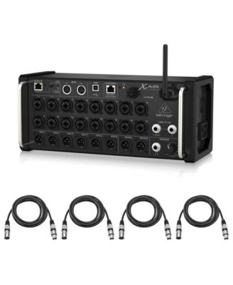 XAir XR18 18-Channel 12-Bus Wireless Digital Mixer with 2 25-Foot XLR Cables