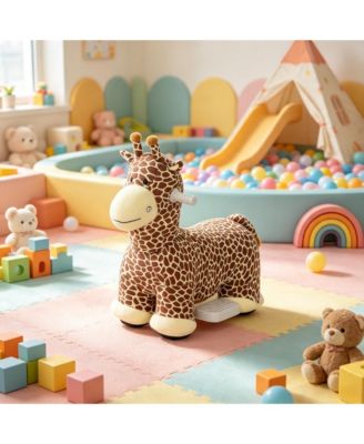 Battery-Powered Ride-On Giraffe, 55 lb, Ages 1.5-5