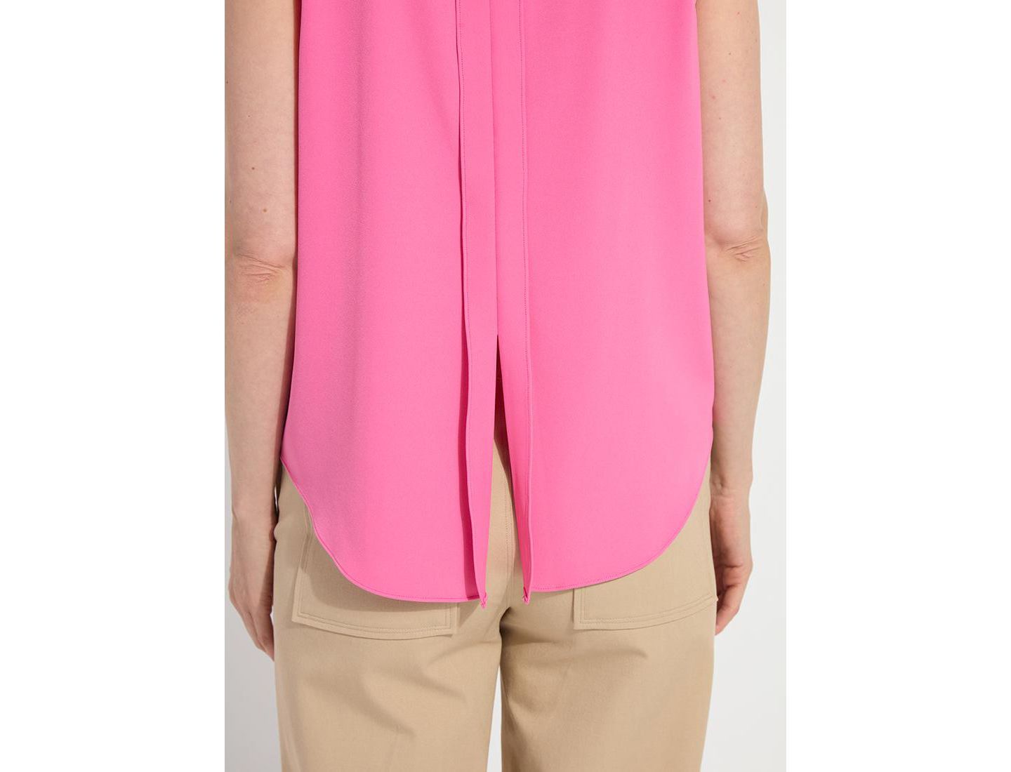 Женский топ LYSSE Kyra Sleeveless Crewneck Pull-On, цвет: Розовый — фото 7