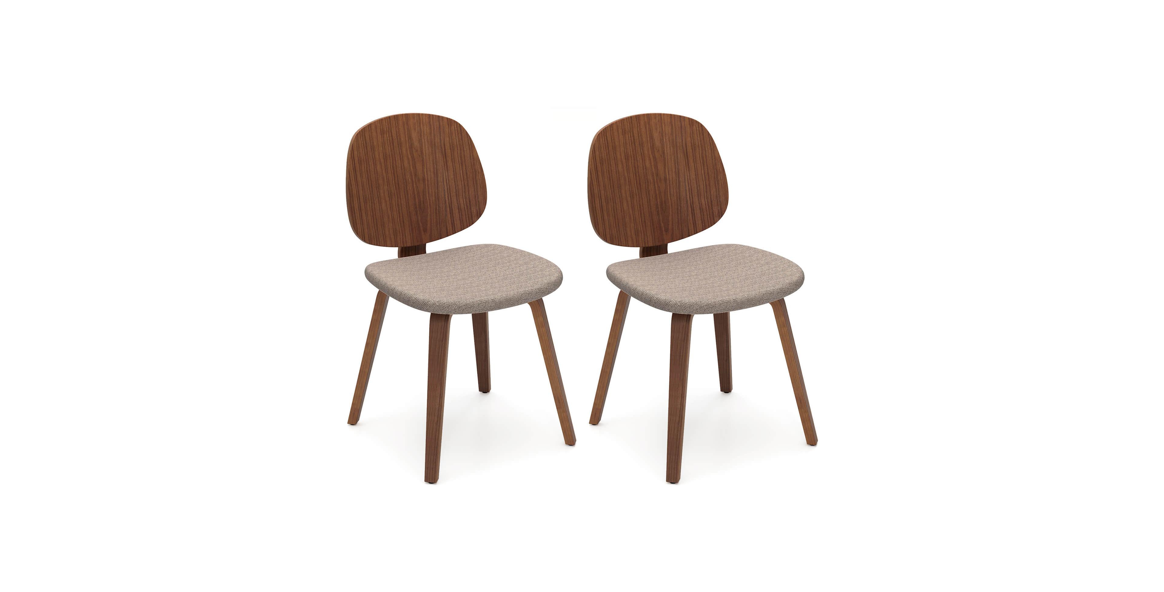 Costway Modern Dining Chair Chenille Kitchen Armless Side Dinette Chairs