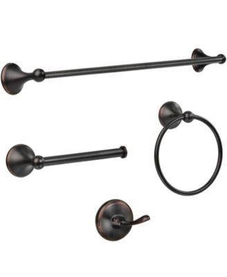 Bathroom Towel Bar Set Oil Rubbed Bronze Hardware 24in