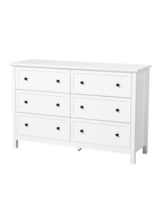 6-Drawer Wood Dresser Chest with Anti-Tip Device
