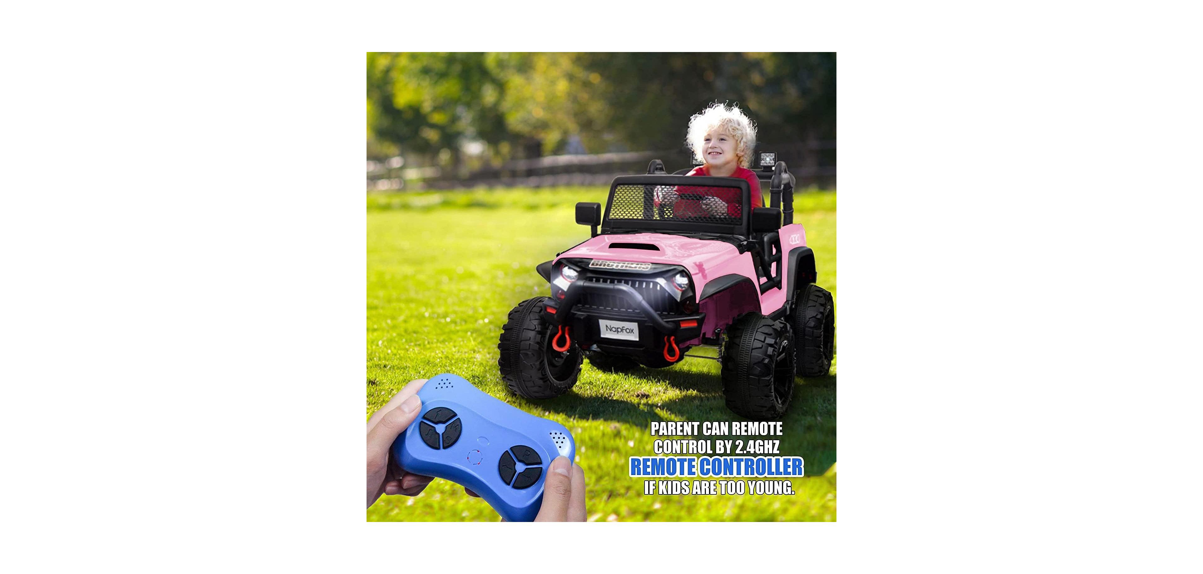 Sevorley 2-Seater Remote Control Electric Ride-On Truck, Ages 1-8
