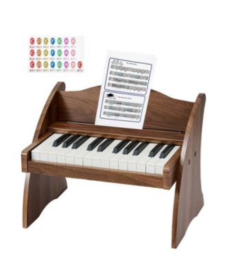 25-Key Wooden Piano Dual-Power Keyboard, Ages 3+