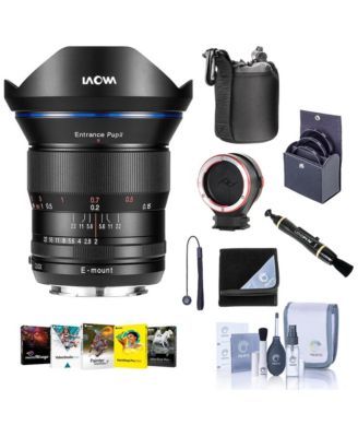 Laowa 15mm f/2 FE Zero-D Lens for Sony E, Bundle with ProOptic 72mm Filter Kit, Cleaning Kit, PC Software Kit, Lens Changing Kit Adapter, Lens