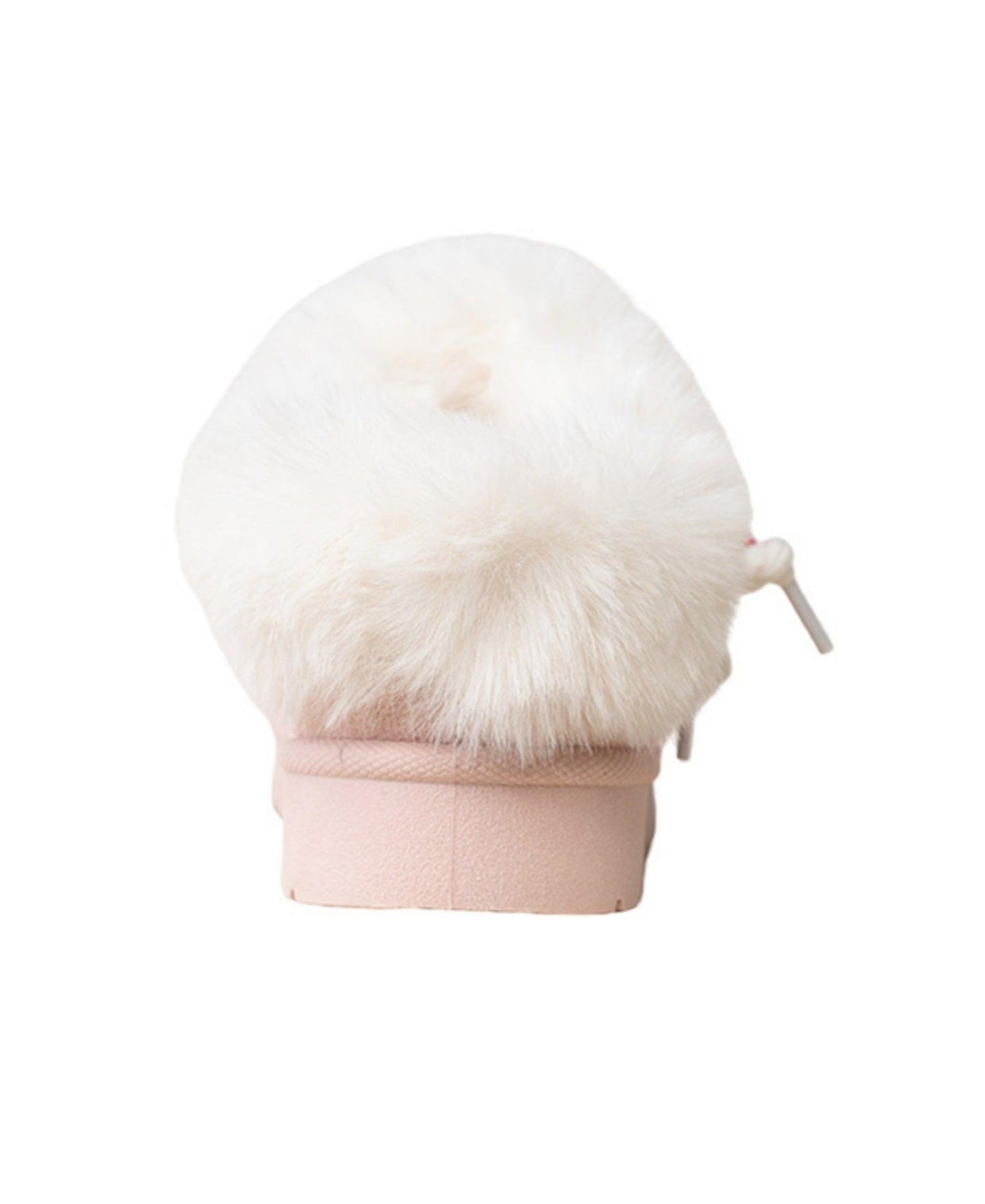 Ботинки Bebe Cozy Boot Slide with Faux Fur Collar and Hiker Lace Slippers для девочек, цвет: Пудровый — фото 5