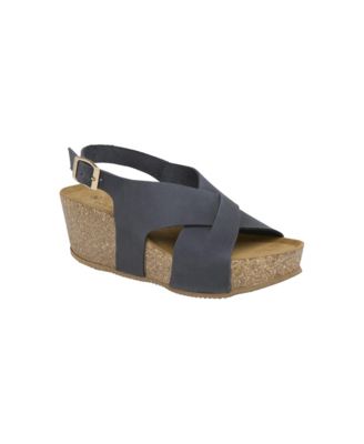 Women's Crossover Detail Wedge Sandal
