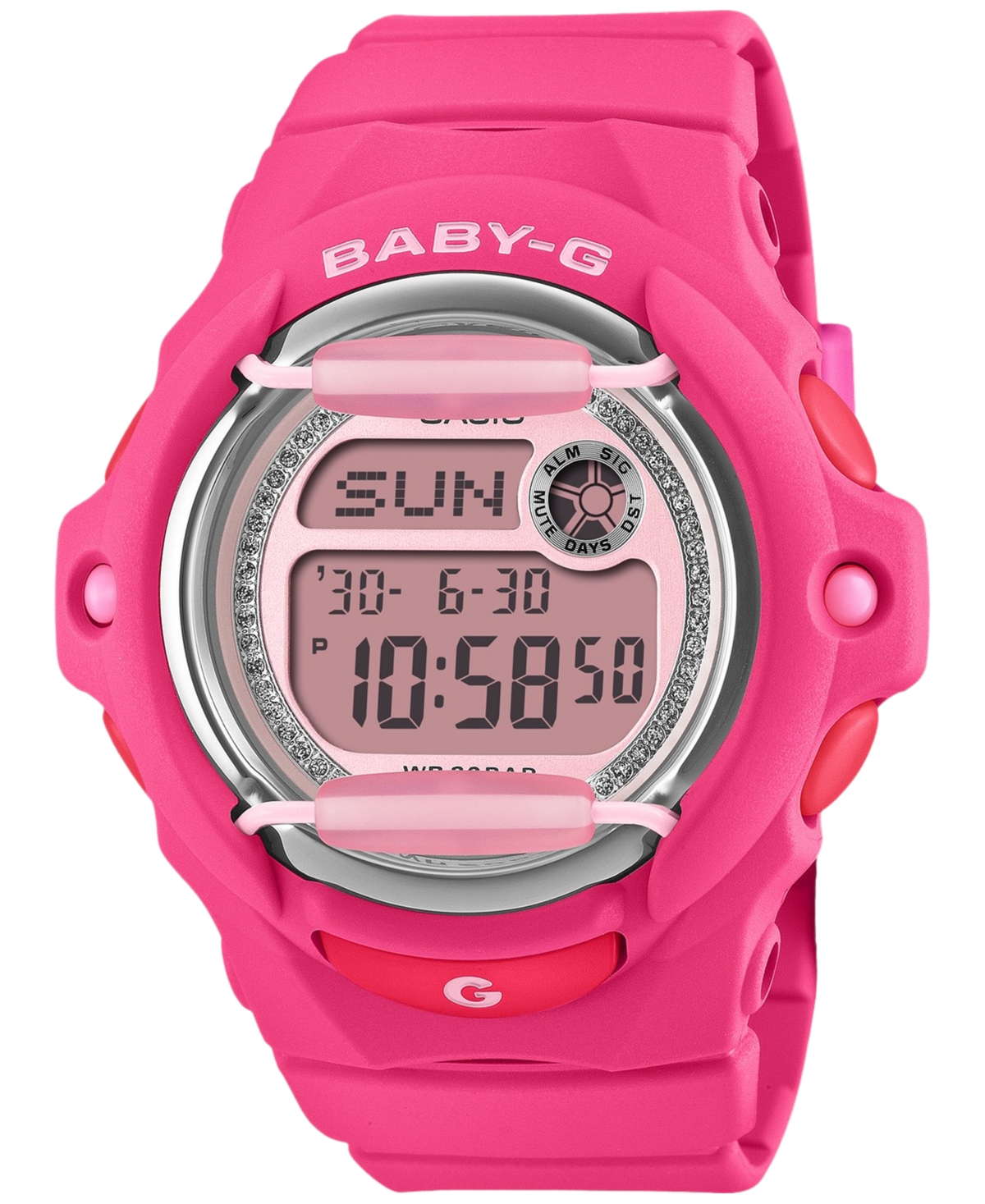 G-Shock Women's Japanese Quartz Baby-g Shock-Resistant Resin Watch 42.6mm - Pink