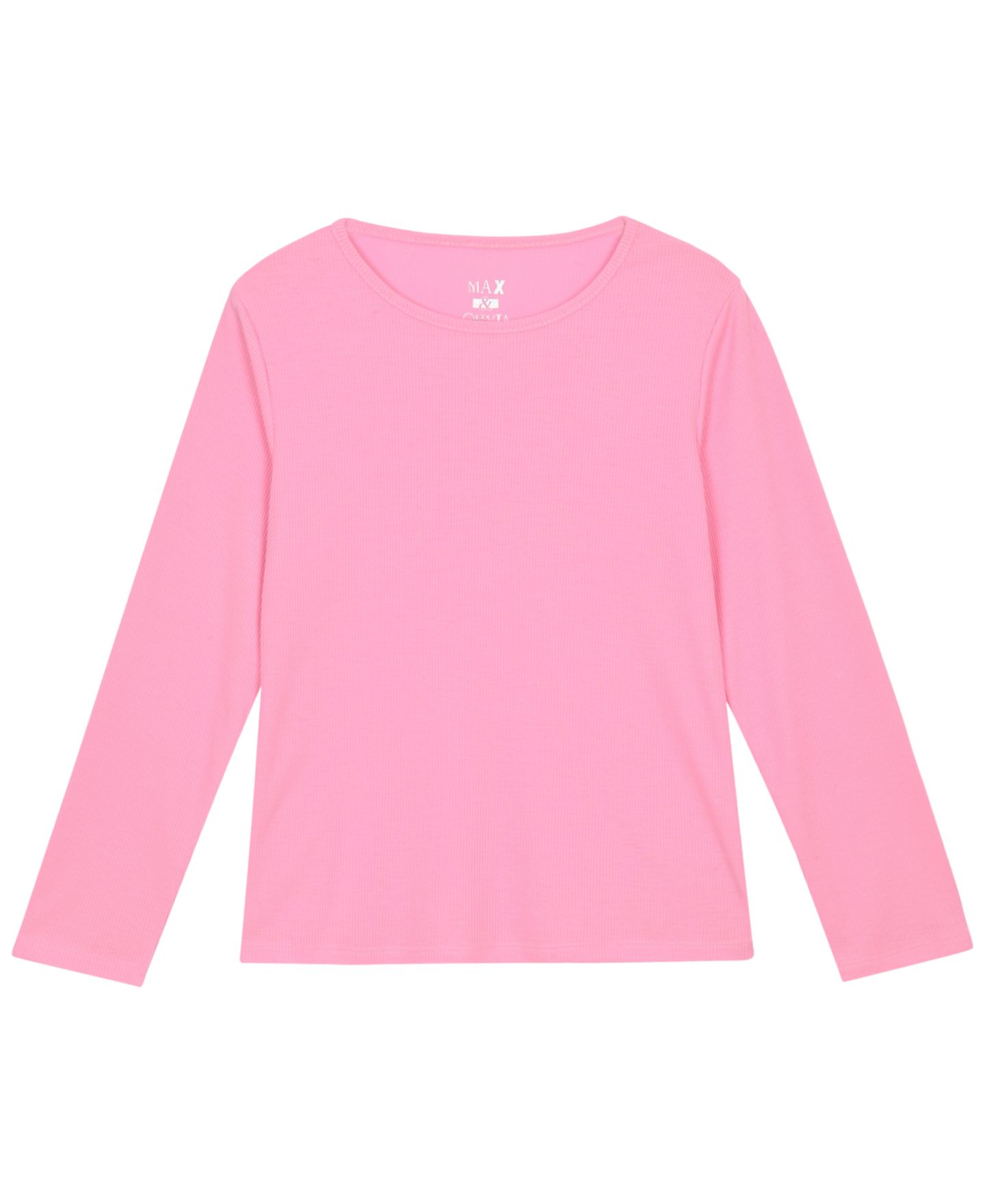 Max & Olivia Girls' 5-16 Milky Heart Ribbed Long-Sleeve Top and Pants, 2-Piece Set, цвет: Розовый — фото 2