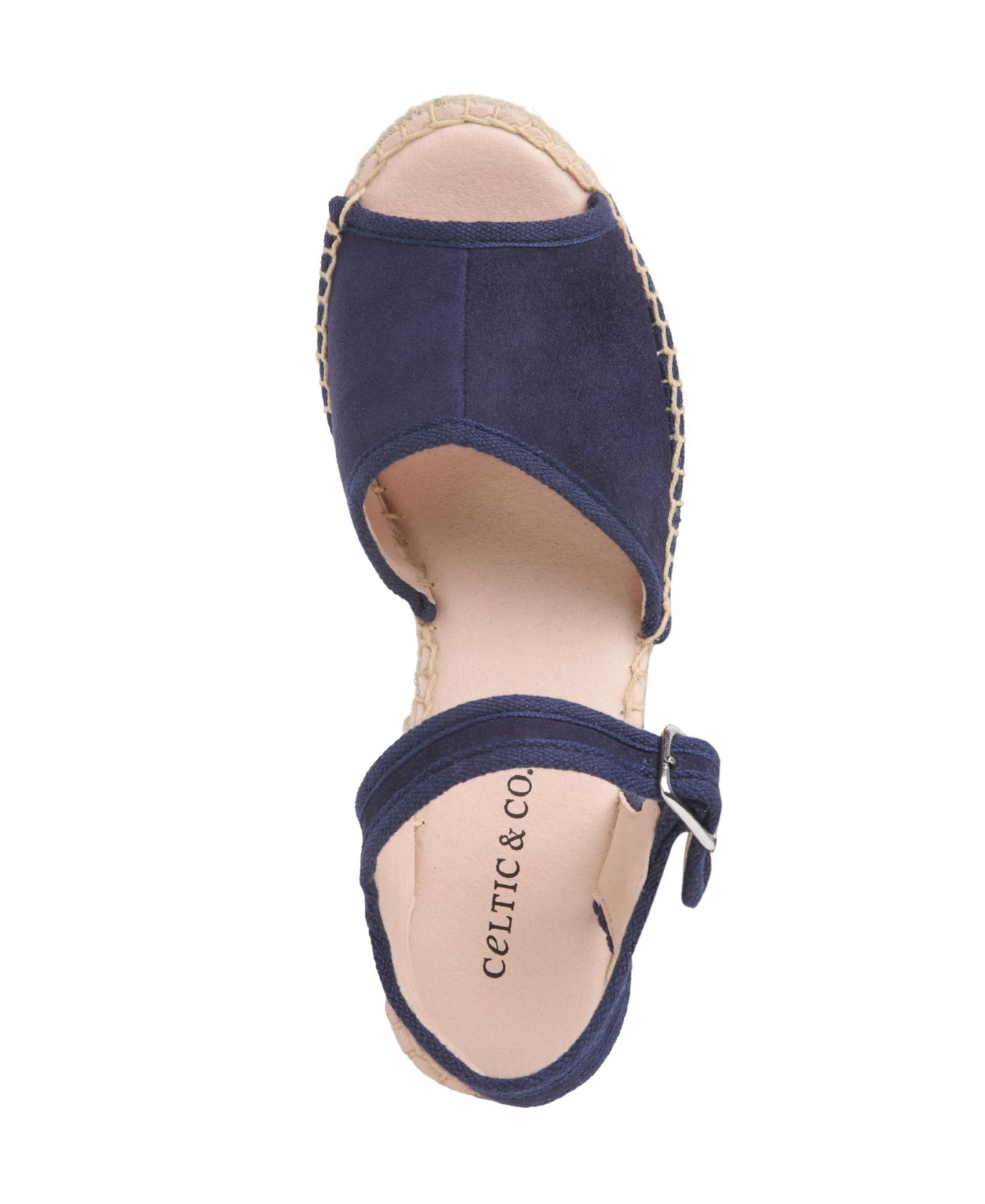 Женские сандалии Celtic & Co. Block-Heel Espadrille Ankle Strap, цвет: Тёмно-синий — фото 3