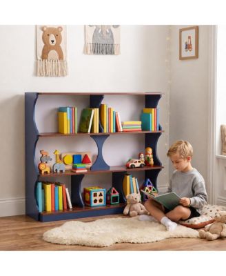 39.37 Inch 3-Tier MDF Kids Open Shelf Bookcase