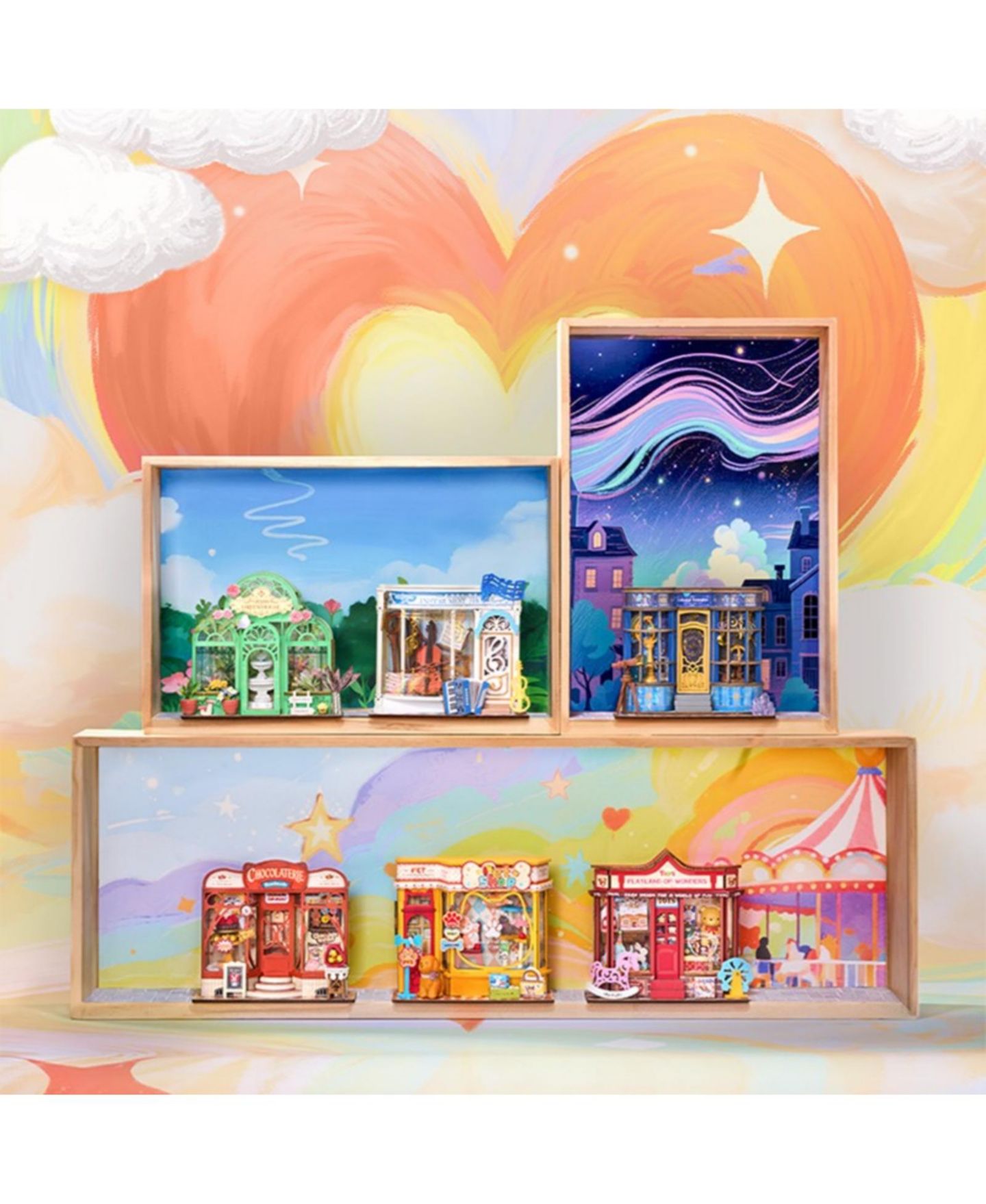 Детский конструктор Robotime Sweetie's Donut Shop 76-Piece Miniature Building Set, Ages 14+ — фото 7