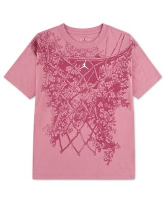 Girls' 7-16 Floral Net Graphic Short-Sleeve T-Shirt