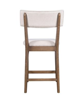 Beck Contemporary Upholstered Split Back Counter Stool