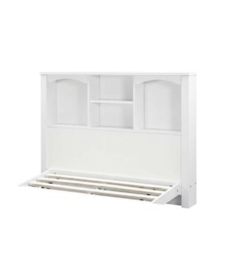 Twin Bookcase Headboard with Storage Shelves for Bedroom Organization