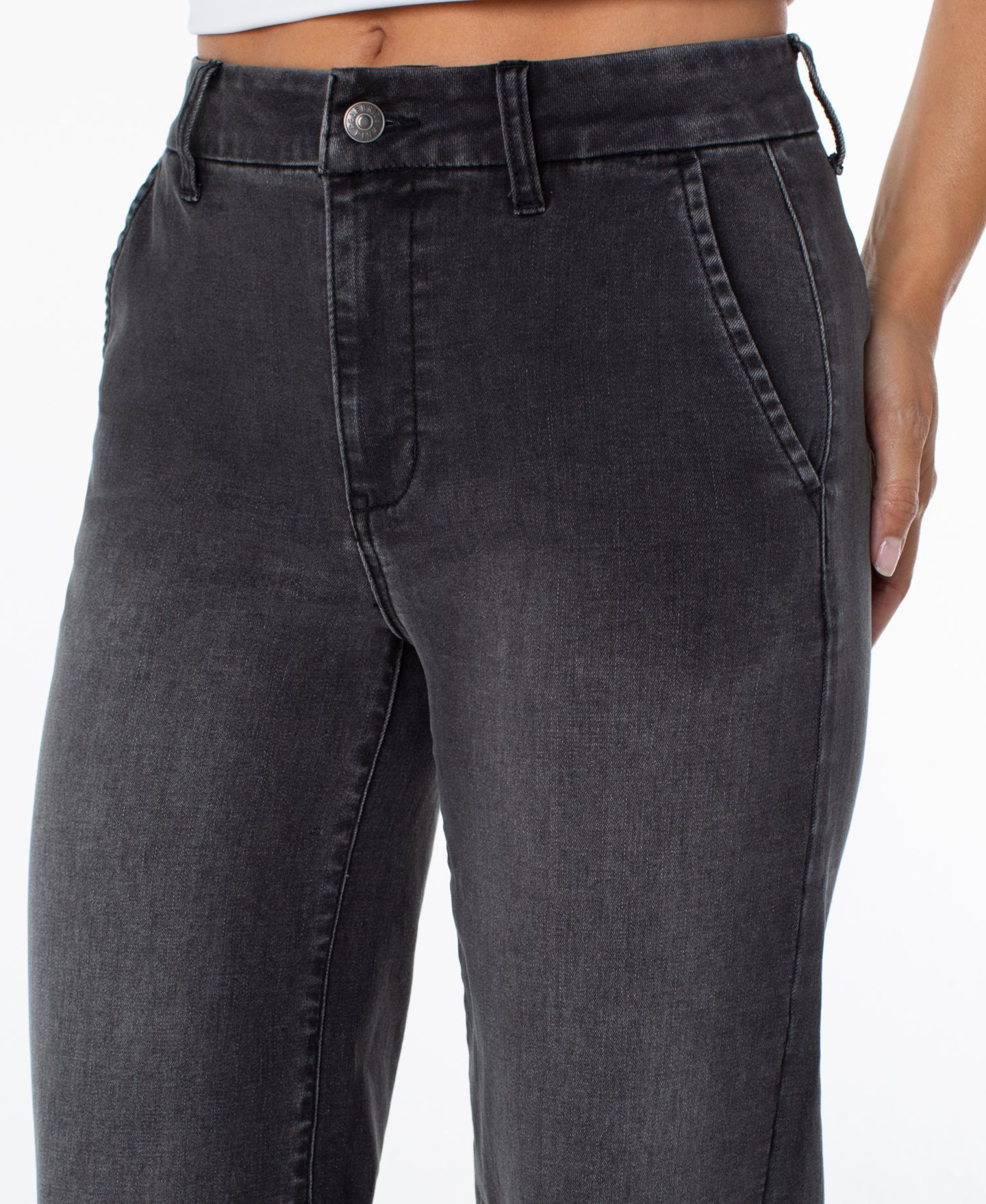 Женские джинсы Celebrity Pink Juniors' High-Rise Wide-Leg Denim, цвет: September Night — фото 5