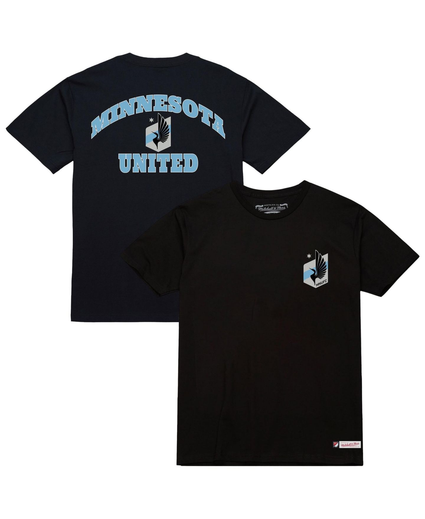 Мужская футболка Mitchell & Ness Black Minnesota United FC 2-Hit — фото 1