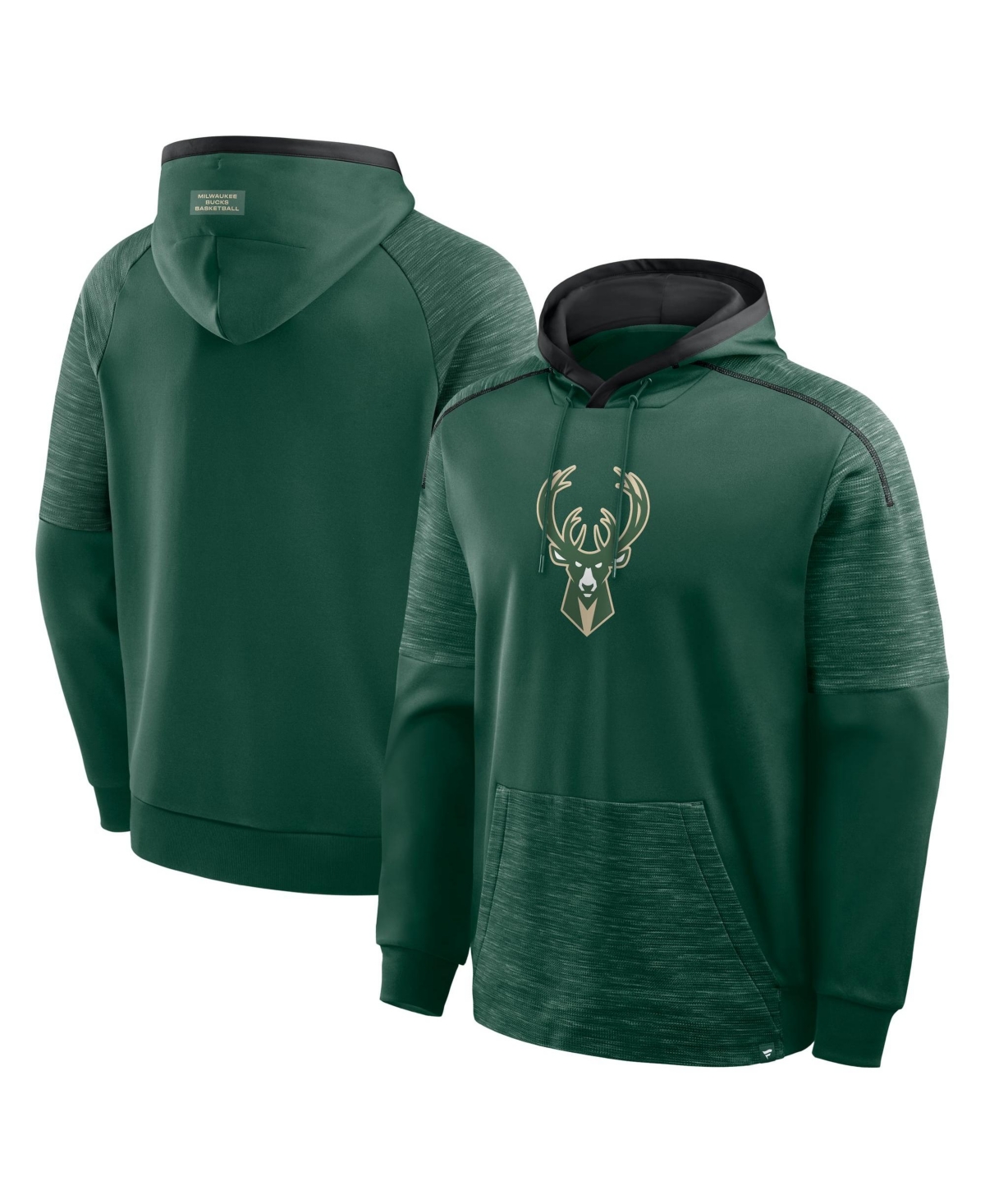 Fanatics Men's Hunter Green Milwaukee Bucks Pick Roll Defender Pullover Hoodie - Hunter Green