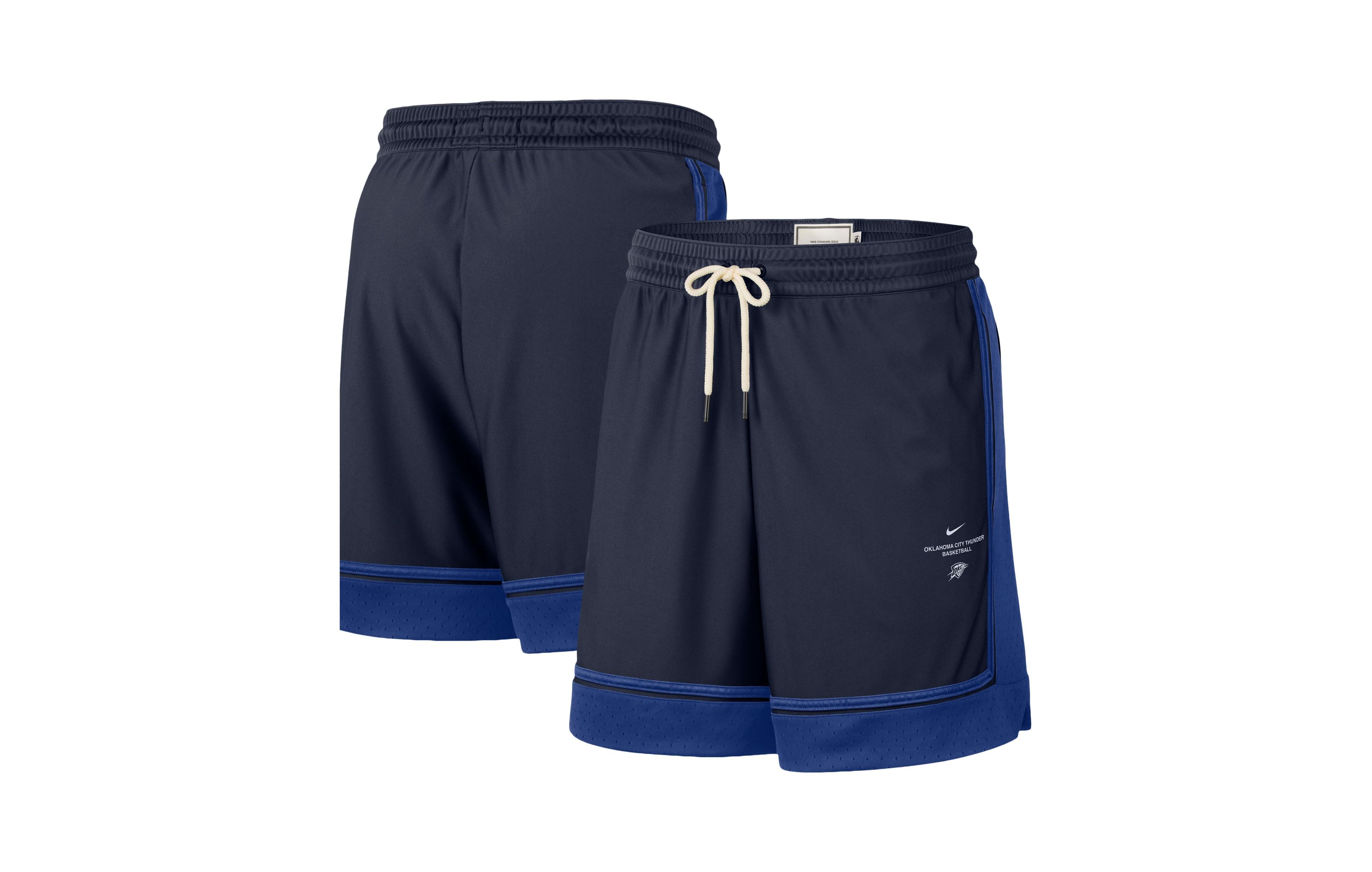 Nike Men's Navy Oklahoma City Thunder 2026 Standard Issue Pre-Game Pro Shorts