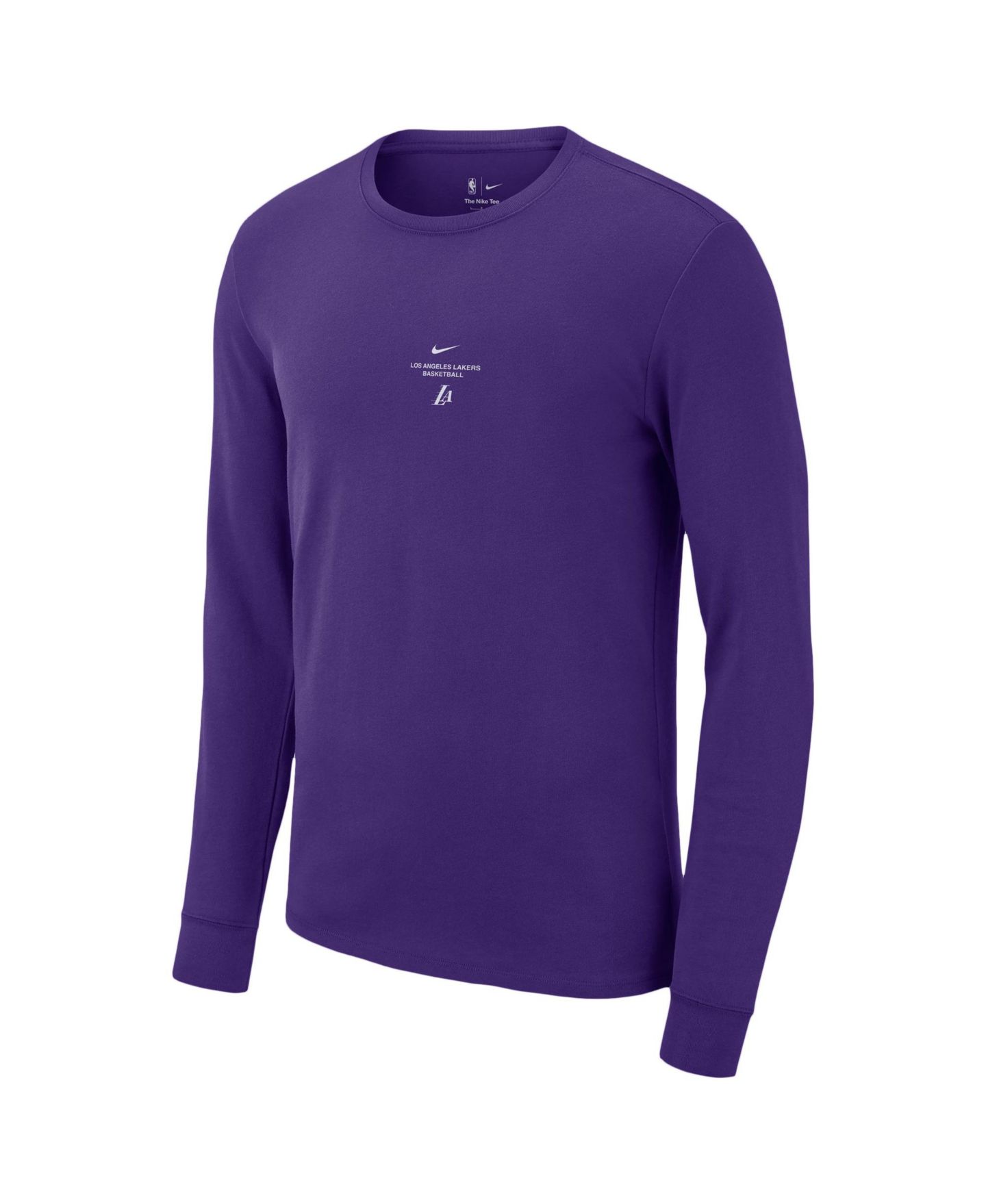 Мужская футболка Nike Purple Los Angeles Lakers 2026 Standard Issue Practice Long Sleeve — фото 2
