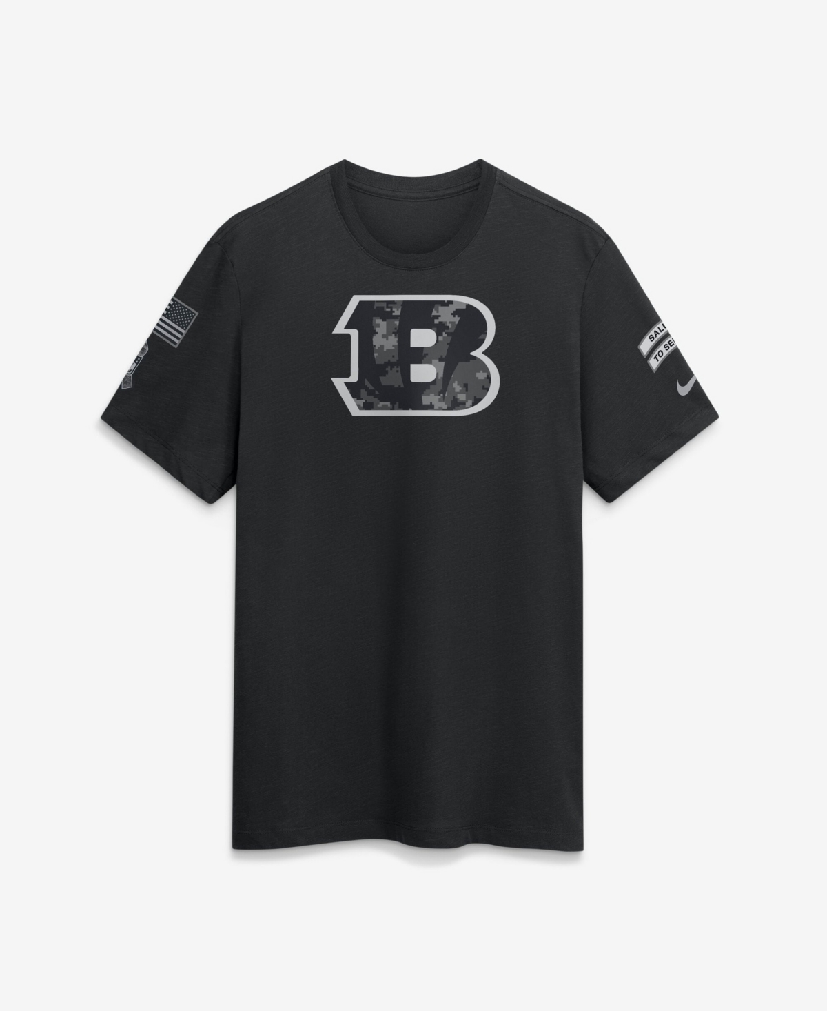Nike Men's Black Cincinnati Bengals 2026 Salute to Service Slub T-Shirt