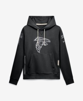 Women's Black Atlanta Falcons 2026 Salute to Service Sideline Dri-FIT Pullover Hoodie