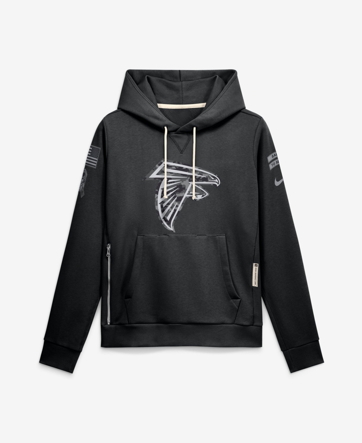 Nike Women's Black Atlanta Falcons 2026 Salute to Service Sideline Dri-fit Pullover Hoodie