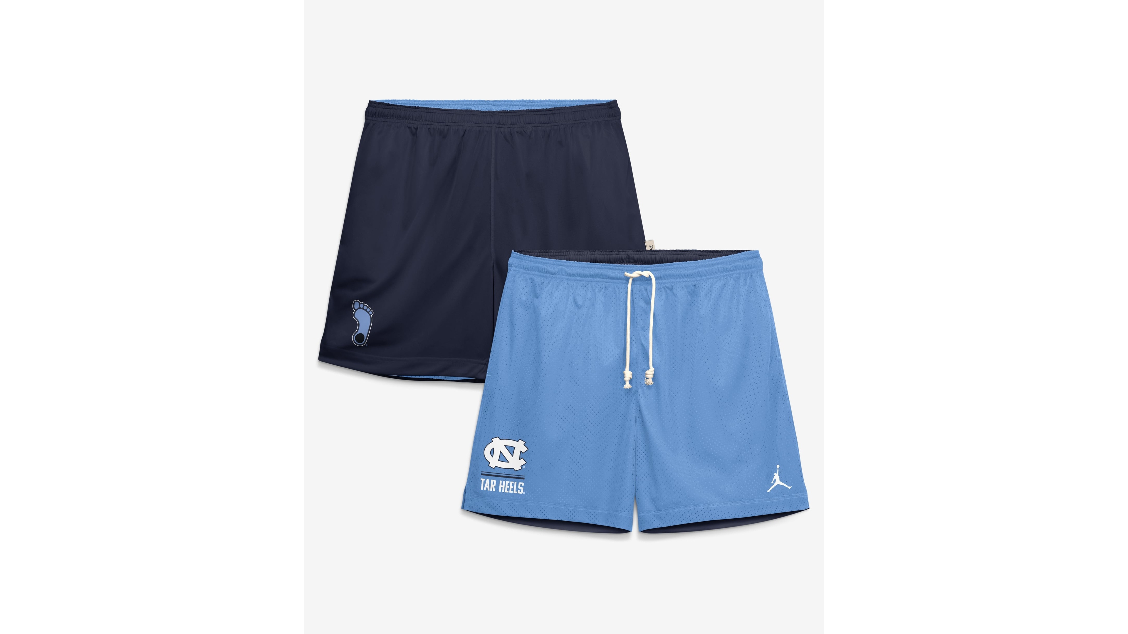 Jordan Men's Carolina Blue/Navy North Tar Heels Courtside Reversible Dri-fit Shorts
