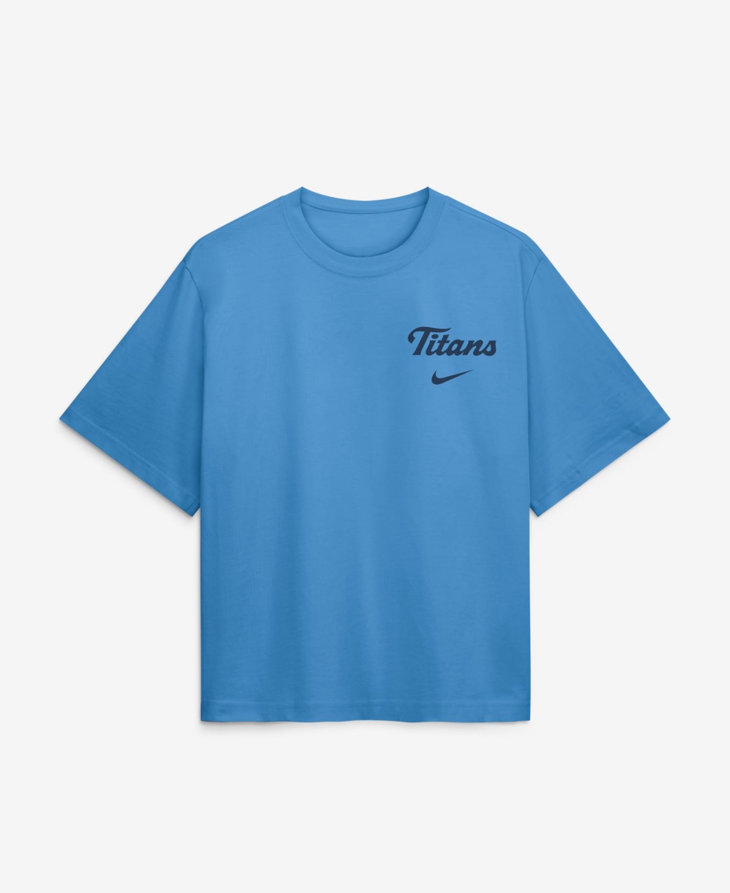 Женская футболка Nike Light Blue Tennessee Titans 2026 Rivalries Collection Boxy — фото 2