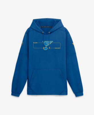 Men's Blue St. Louis Blues Authentic Pro Rink Fleece Pullover Hoodie