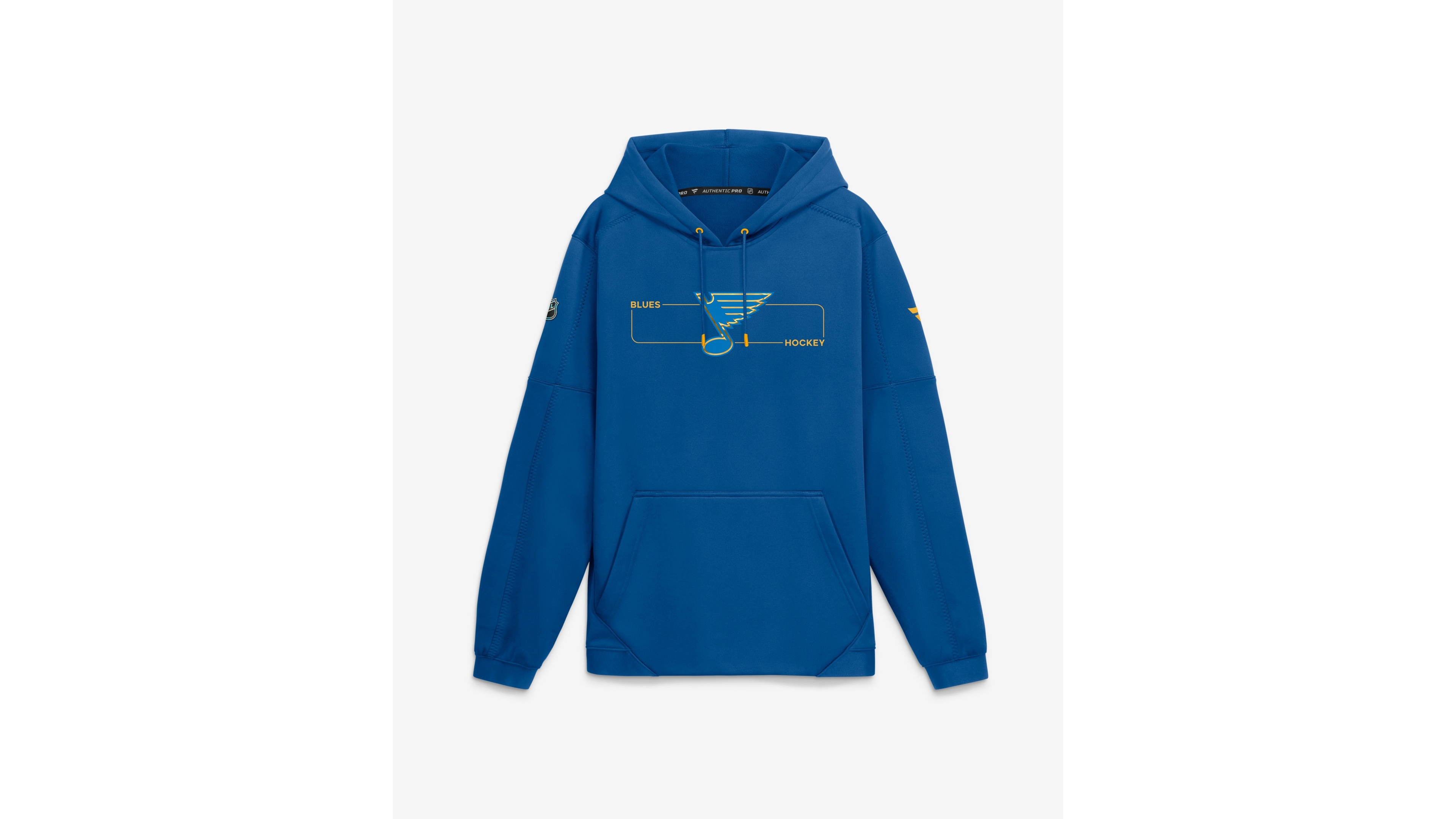 Fanatics Men's Blue St. Louis Blues Authentic Pro Rink Fleece Pullover Hoodie