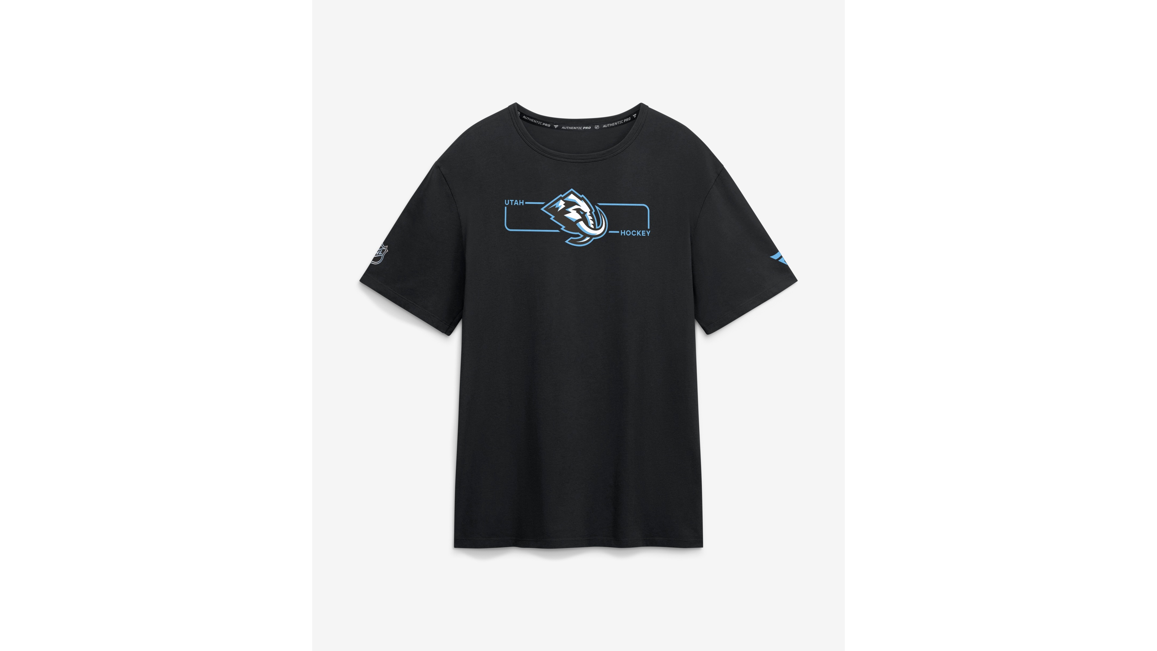 Fanatics Men's Black Utah Mammoth Authentic Pro Primary Logo T-Shirt