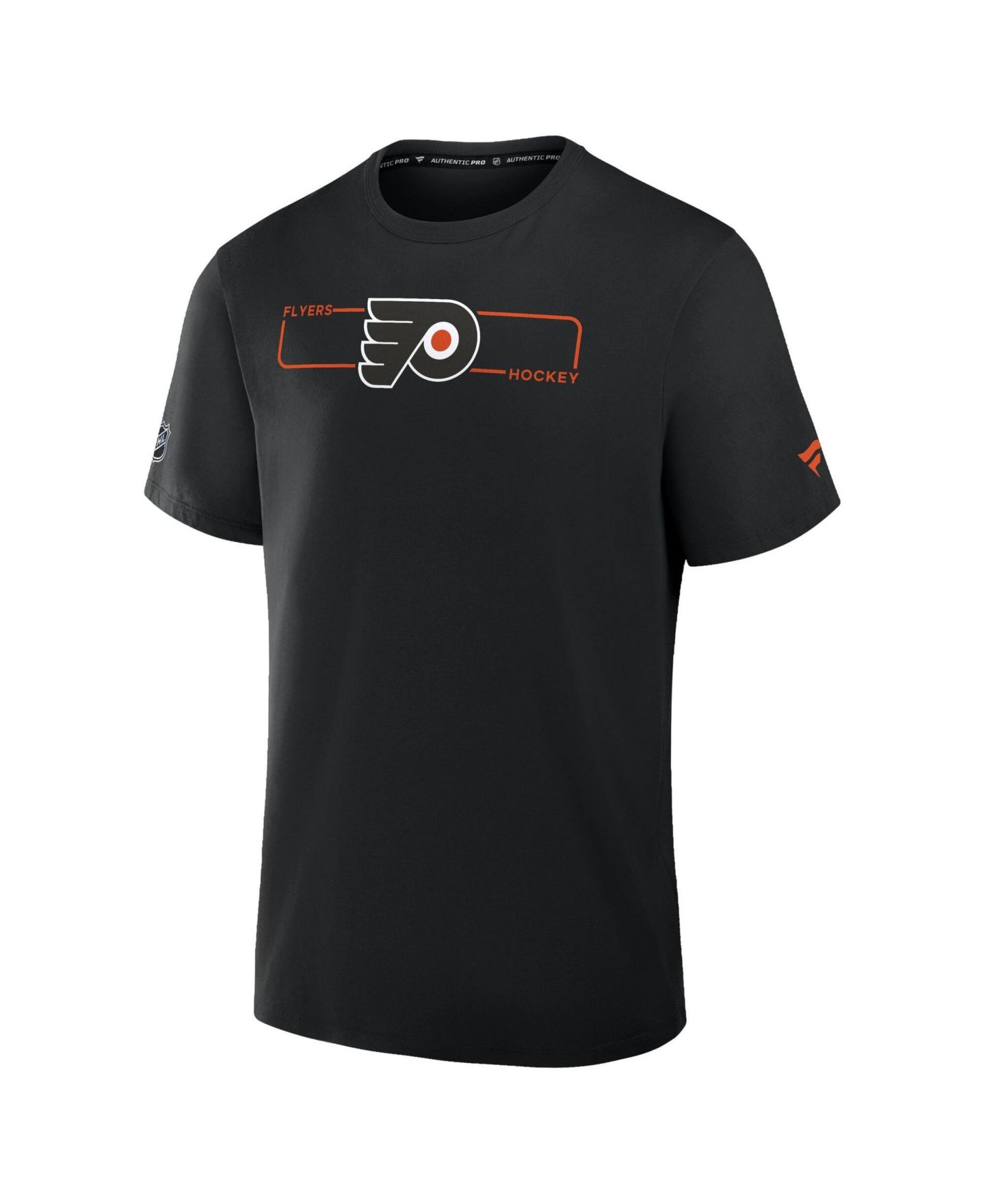 Мужская футболка Fanatics Black Philadelphia Flyers Authentic Pro Primary Logo — фото 3