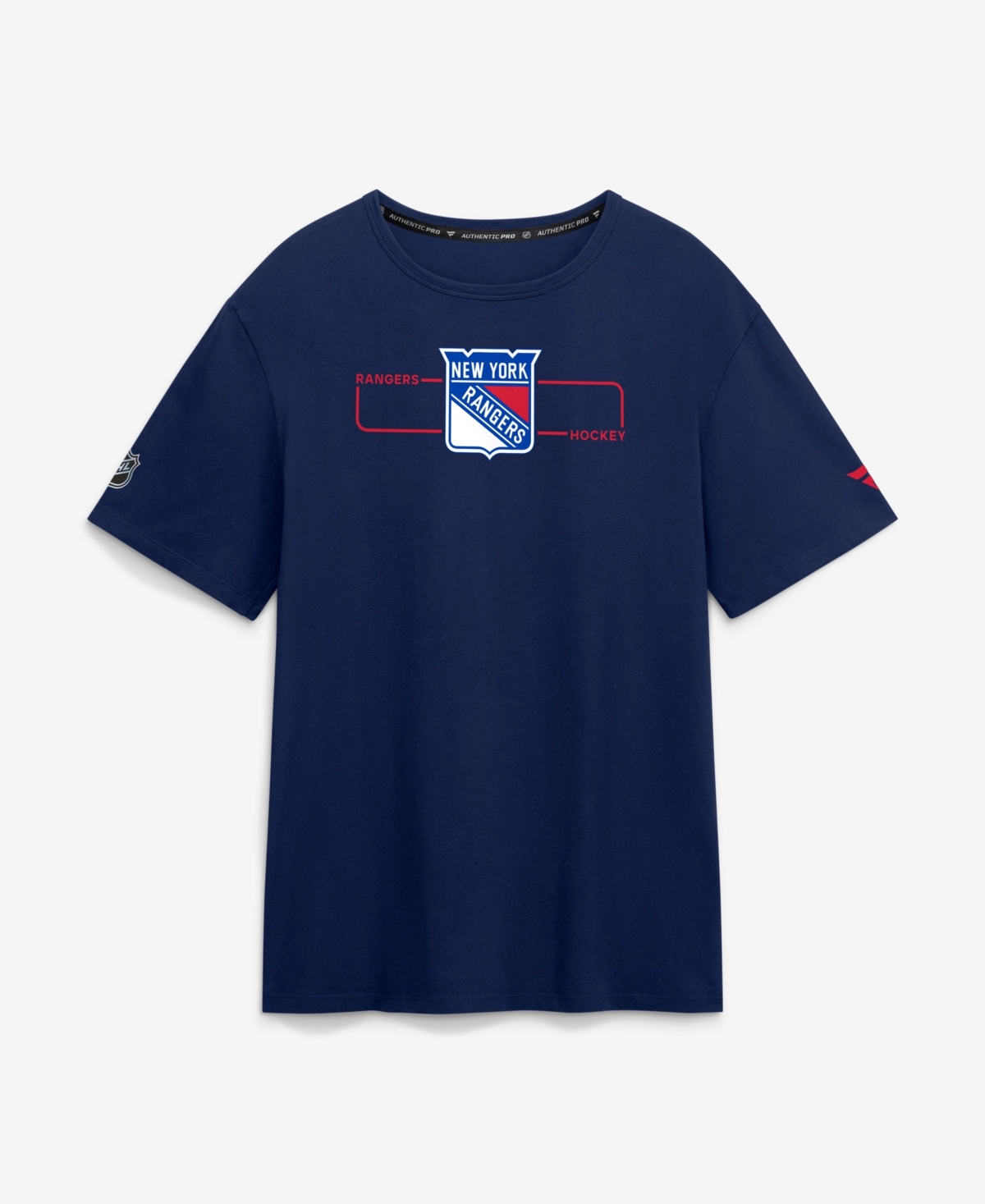 Fanatics Men's Navy New York Rangers Authentic Pro Primary Logo T-Shirt - Navy