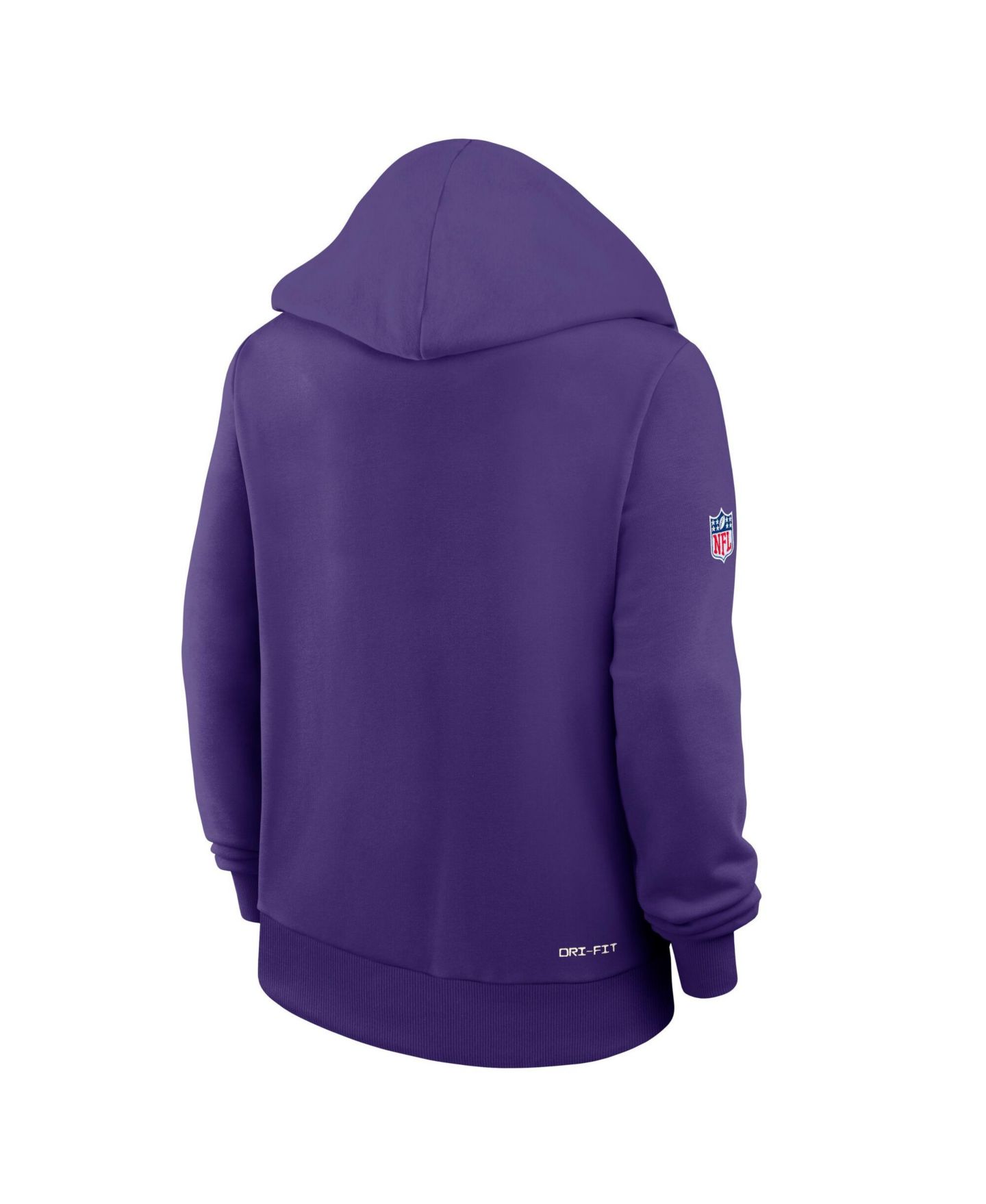 Женское худи Nike Purple Minnesota Vikings Sideline Standard Issue Dri-FIT — фото 5