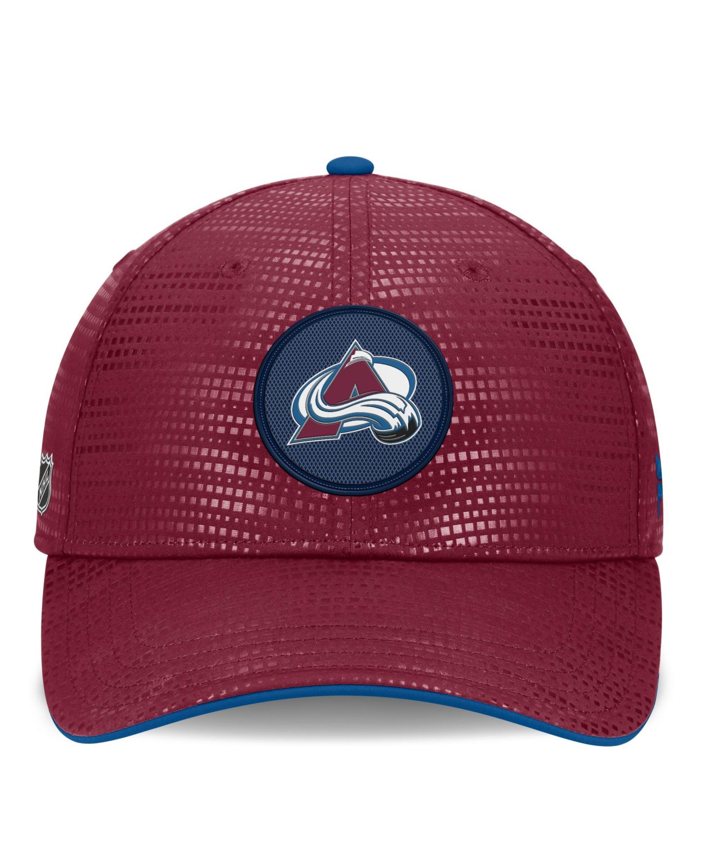 Мужской головной убор Fanatics Burgundy Colorado Avalanche Authentic Pro Rink Debossed Stretch Fit Hat — фото 2