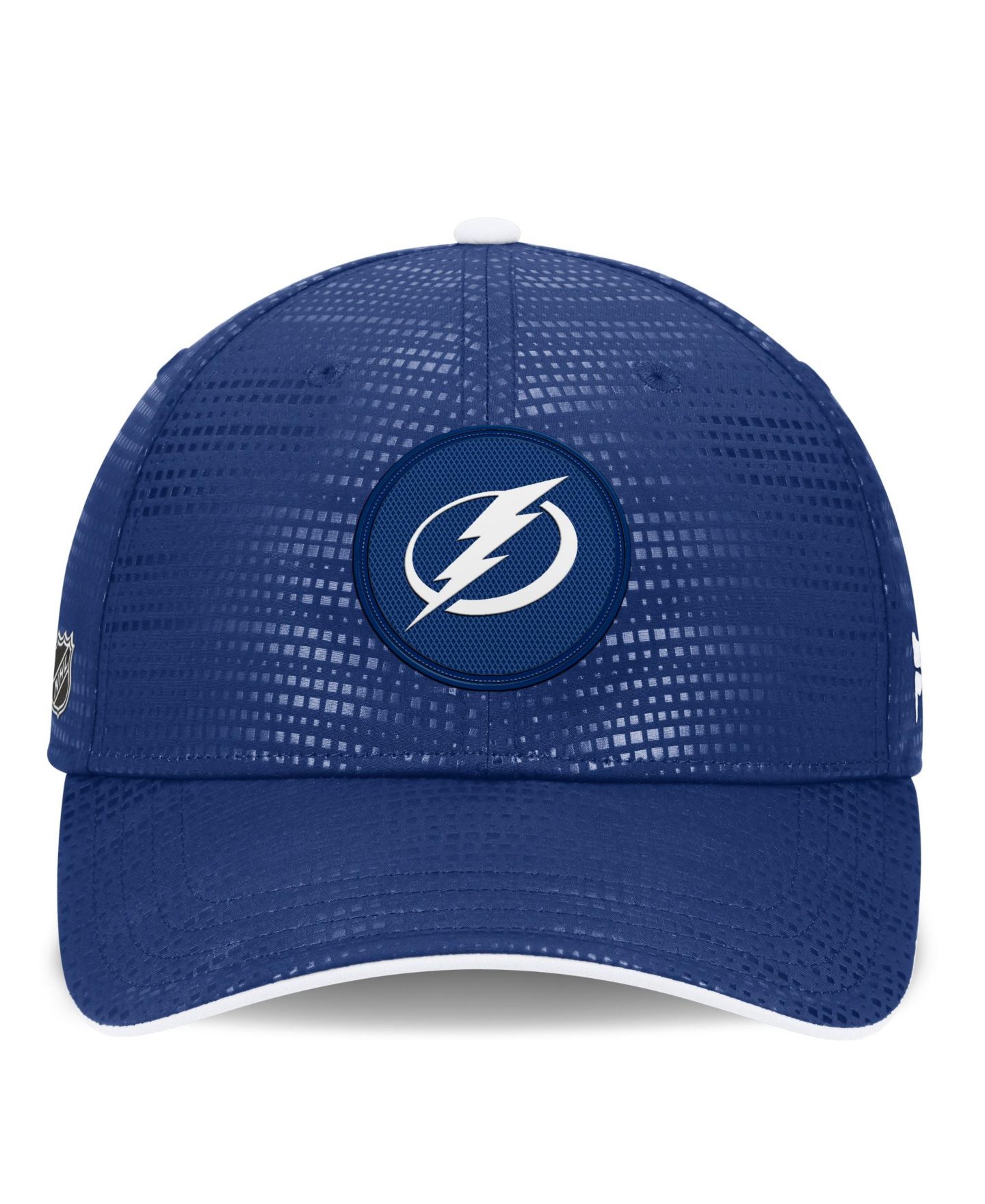 Мужской головной убор Fanatics Blue Tampa Bay Lightning Authentic Pro Rink Debossed Stretch Fit Hat — фото 2