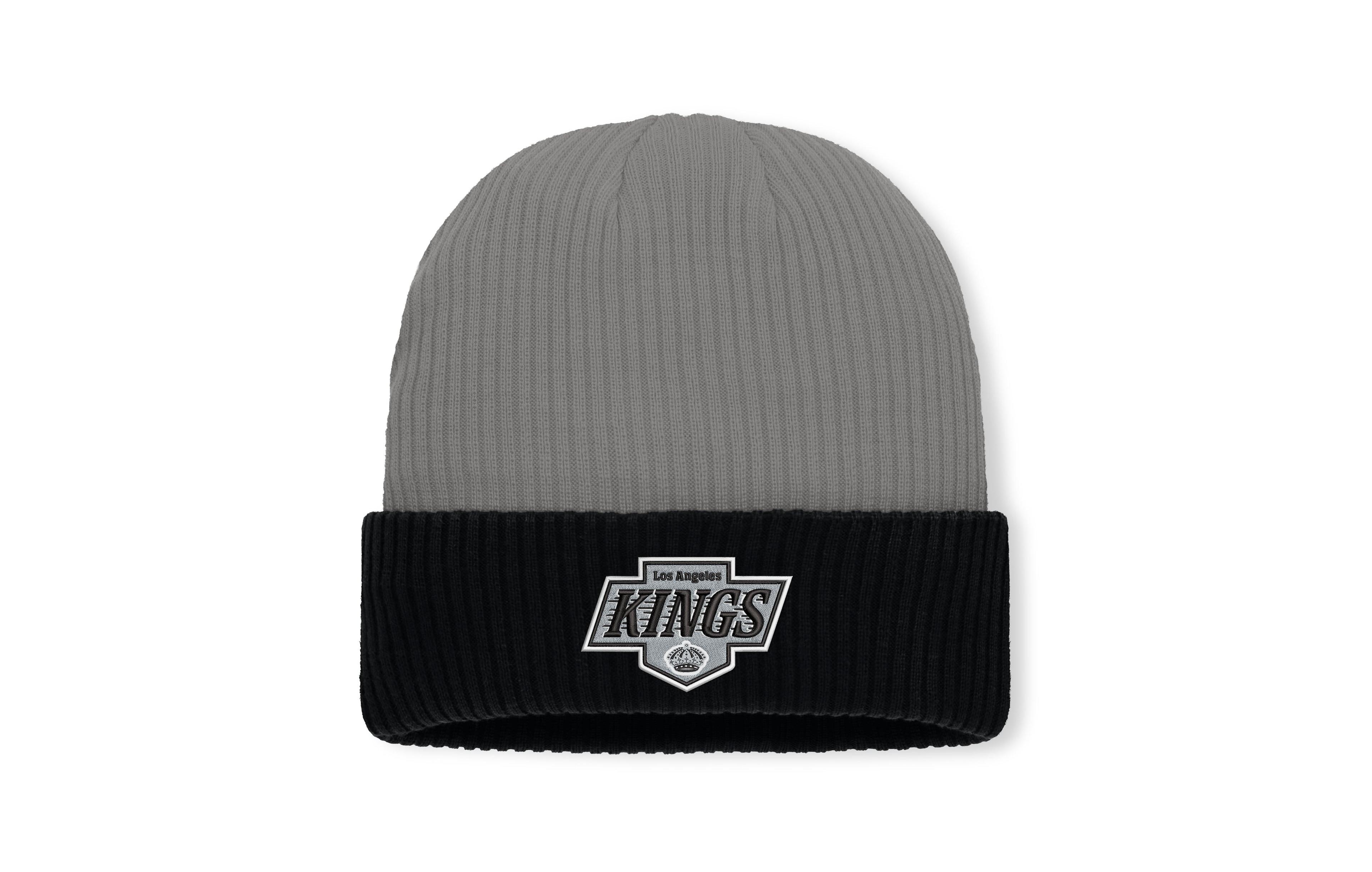 Fanatics Men's Gray Los Angeles Kings Authentic Pro Rink Cuffed Knit Hat