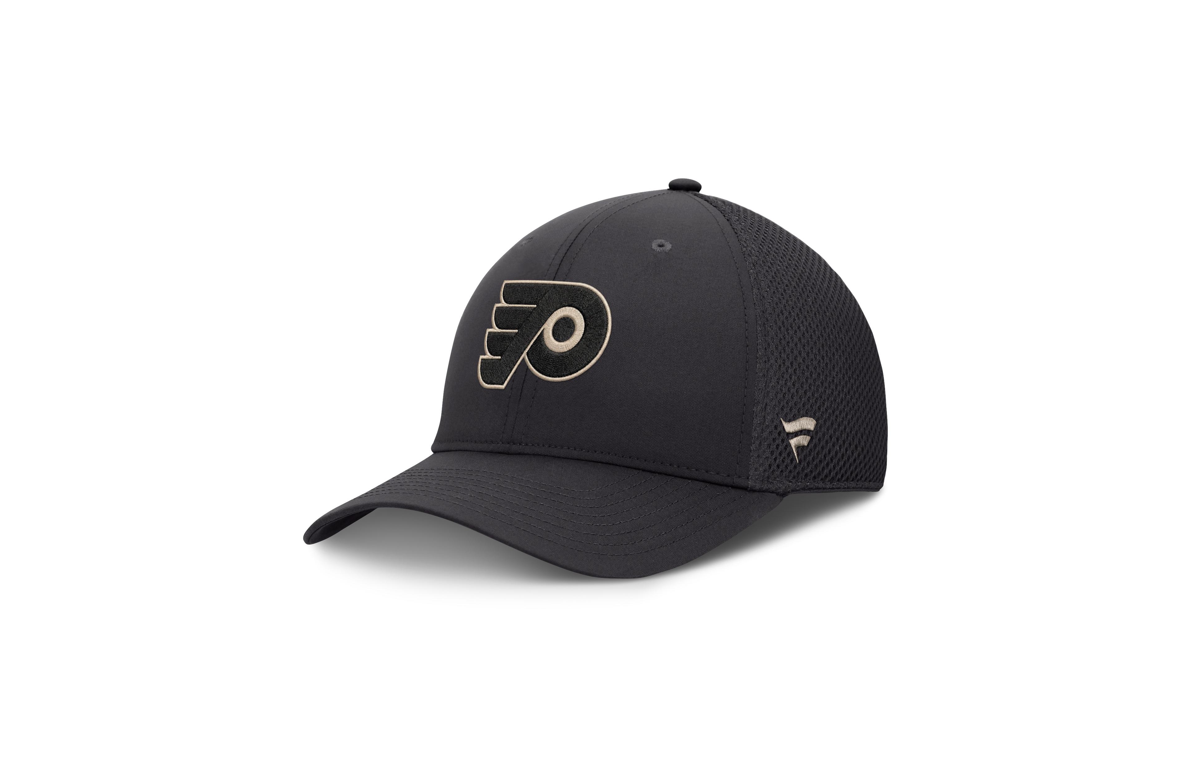 Fanatics Men's Charcoal Philadelphia Flyers Authentic Pro Road Meshback Stretch Hat