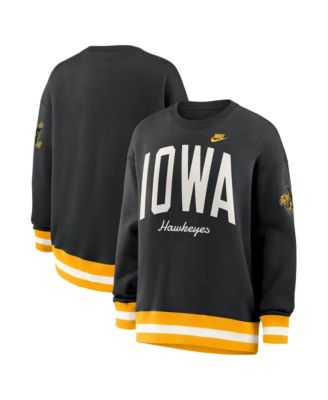Women's Black Iowa Hawkeyes Oversized Legacy Arch Phoenix Sweatshirt
