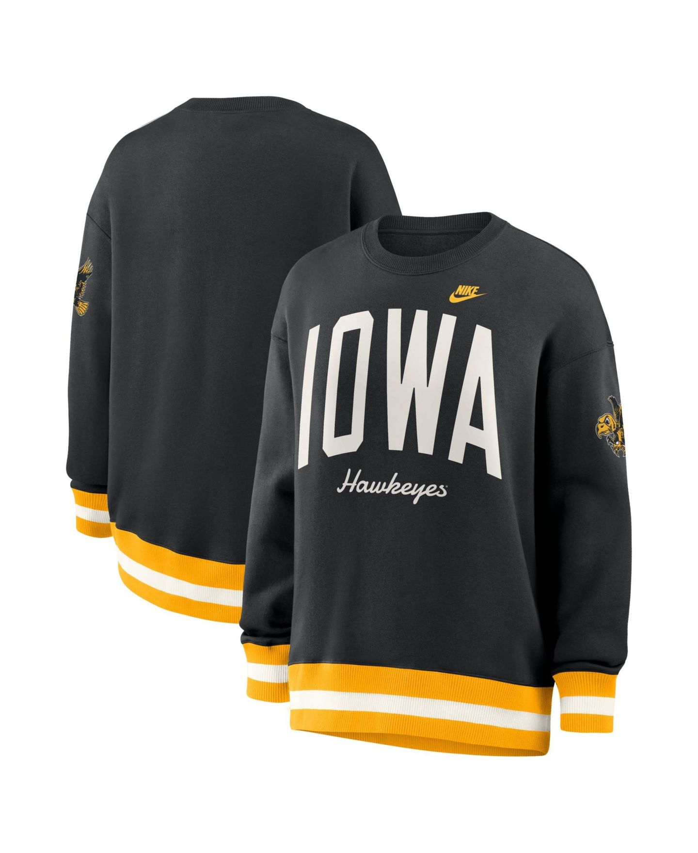 Женская толстовка Nike Black Iowa Hawkeyes Oversized Legacy Arch Phoenix — фото 1