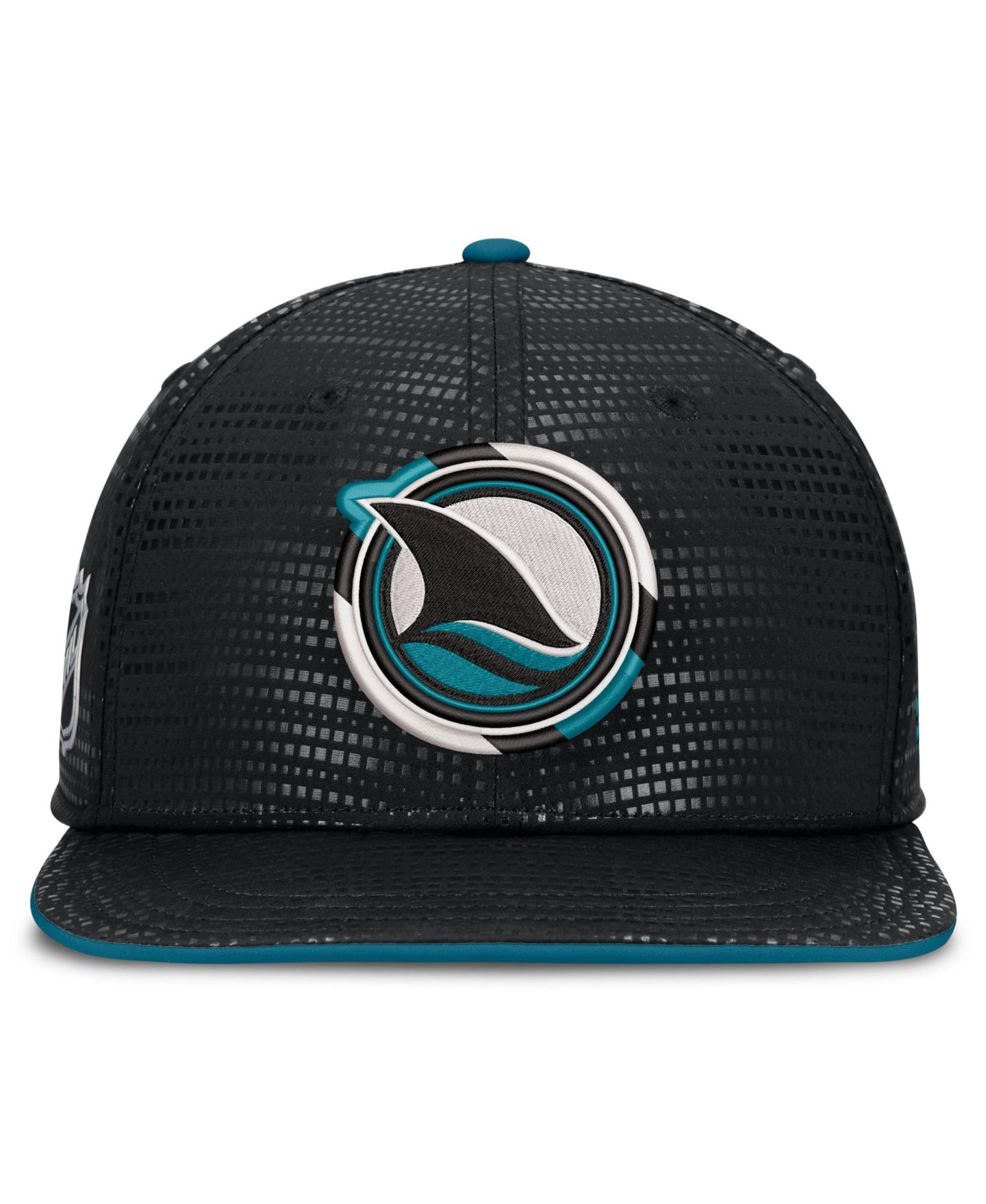 Мужская кепка Fanatics Black San Jose Sharks Alternate Authentic Pro Rink Snapback Hat — фото 2