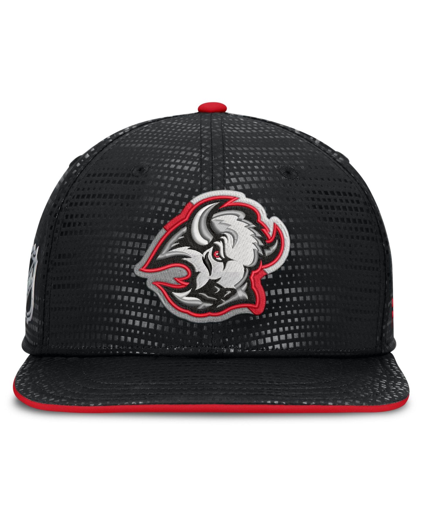 Мужская кепка Fanatics Black Buffalo Sabres Alternate Authentic Pro Rink Snapback Hat — фото 2
