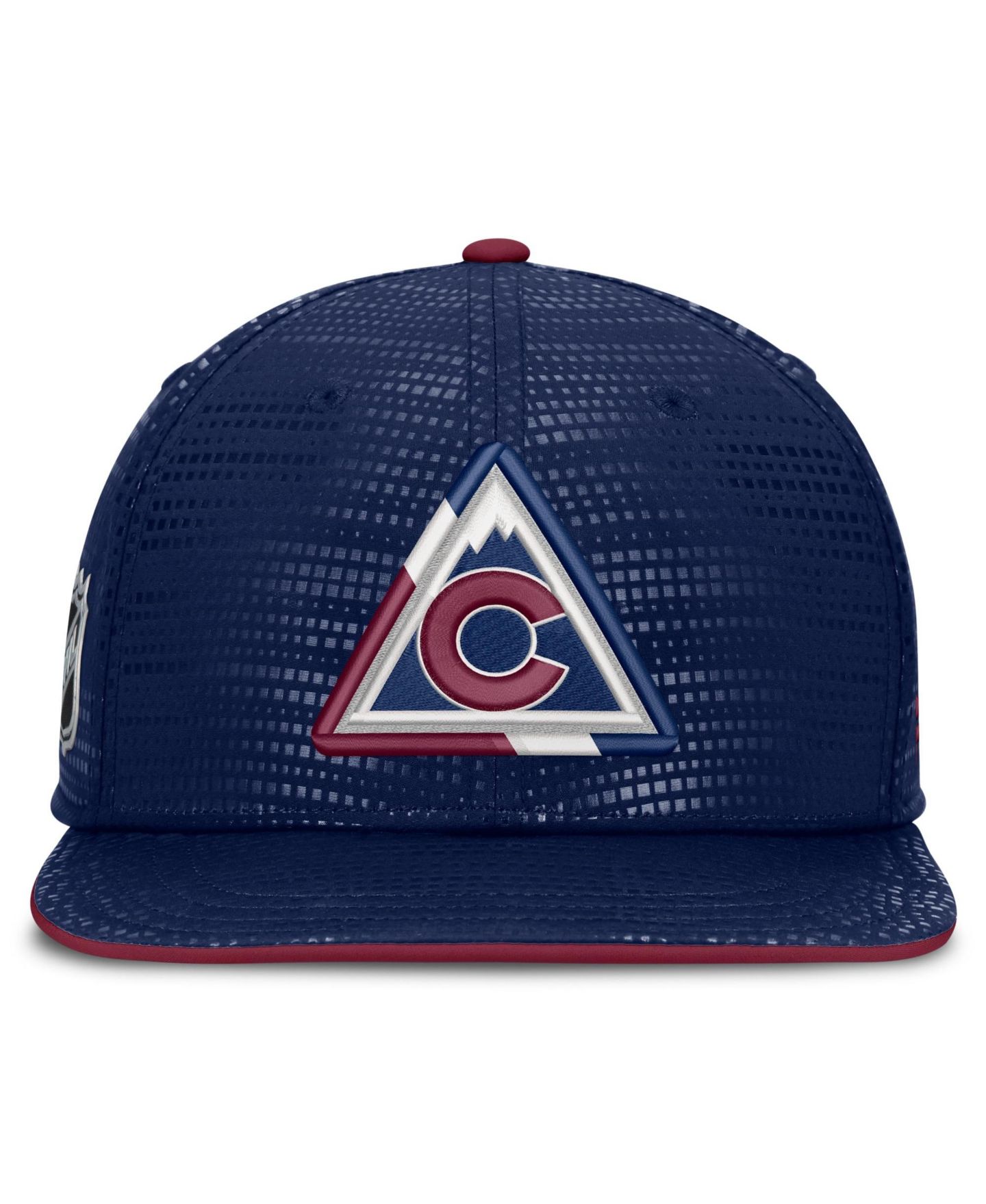 Мужская кепка Fanatics Navy Colorado Avalanche Alternate Authentic Pro Rink Snapback Hat — фото 2