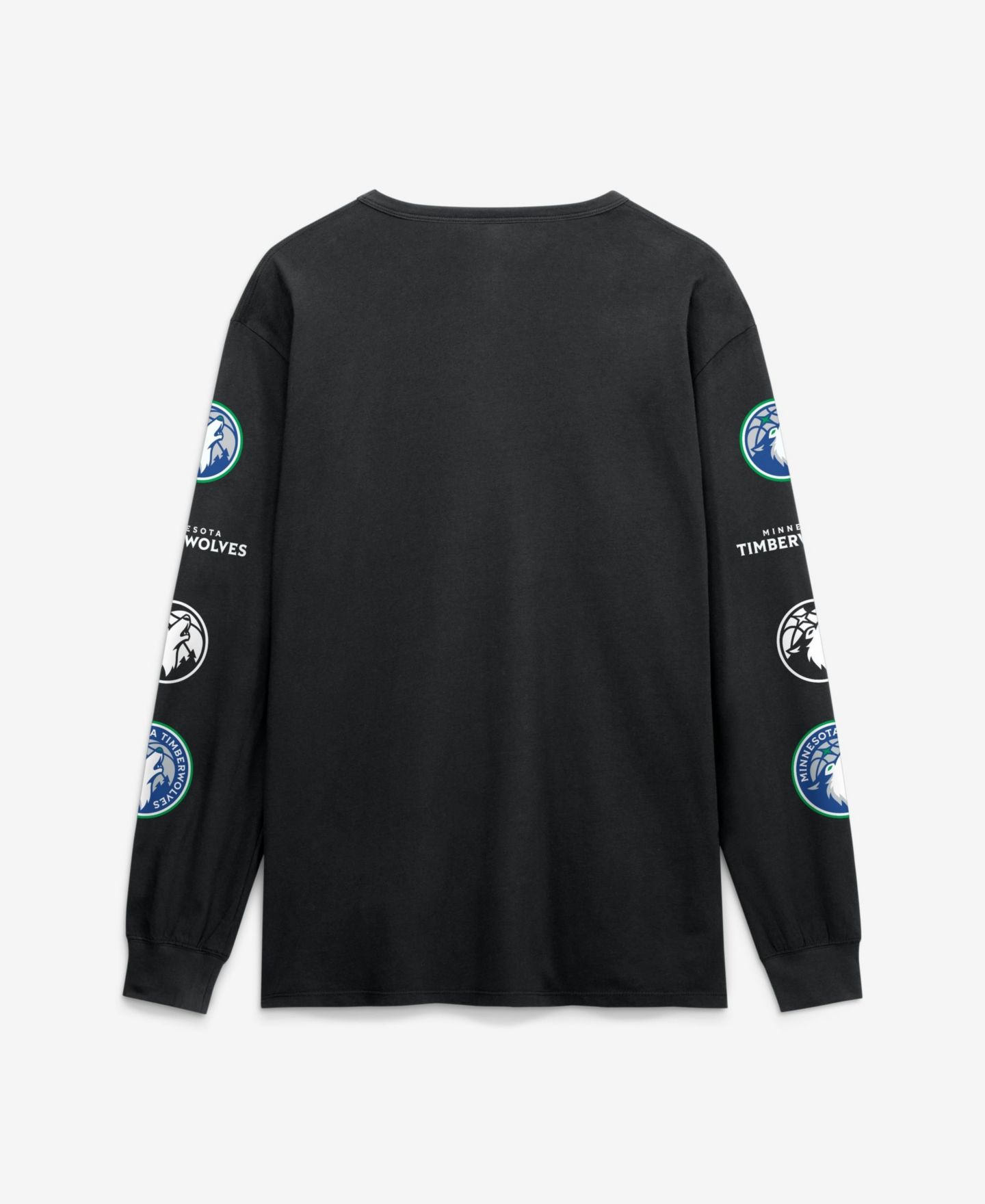 Мужская футболка Fanatics Black Minnesota Timberwolves Jump Higher Legacy Long Sleeve — фото 2
