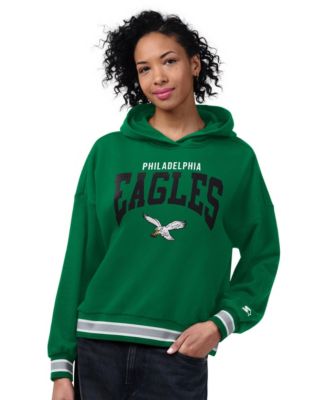Women's Kelly Green Philadelphia Eagles Vintage Home Plate Hoodie