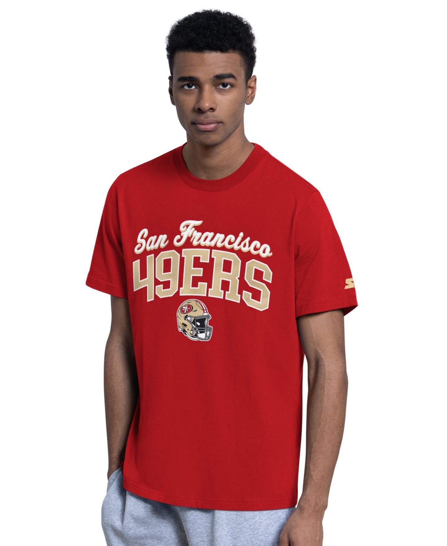 Мужские худи Starter Scarlet San Francisco 49ers Logo T-Shirt Set — фото 2
