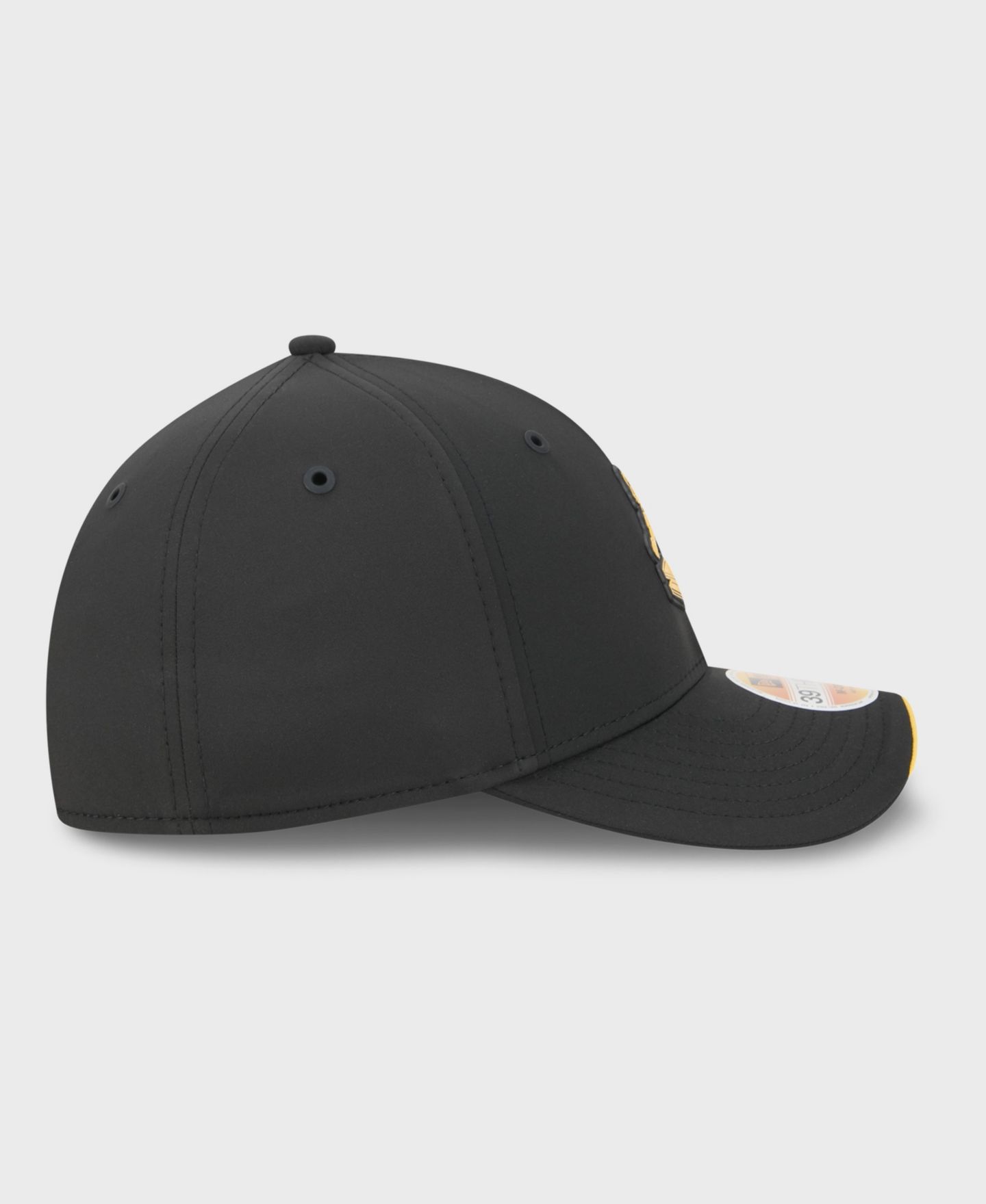 Мужская кепка New Era Black Pittsburgh Steelers 2026 Sideline Throwback 39THIRTY M-Crown Flex Hat — фото 6