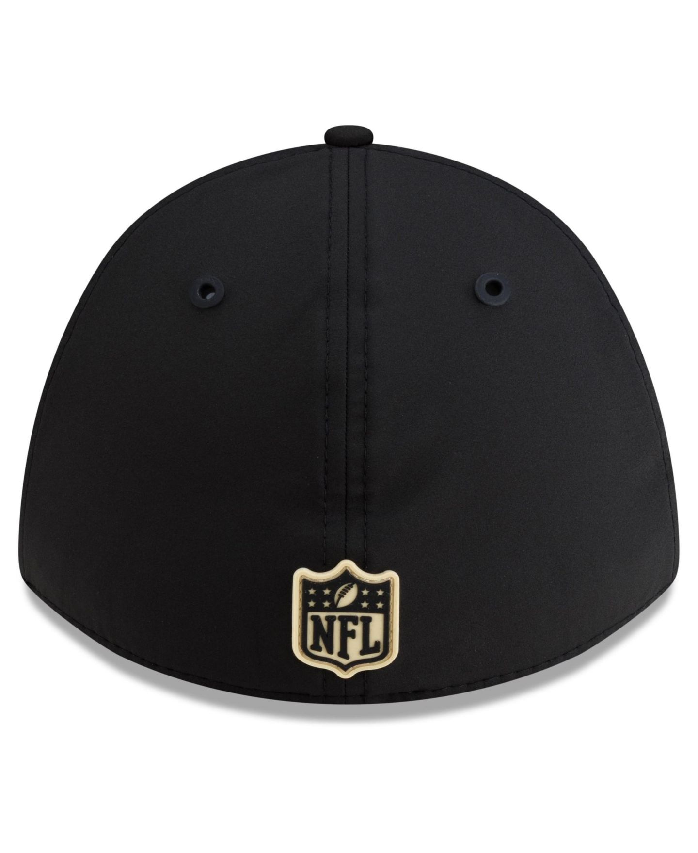 Мужская кепка New Era Black New Orleans Saints 2026 Sideline 39THIRTY M-Crown Flex Hat — фото 4